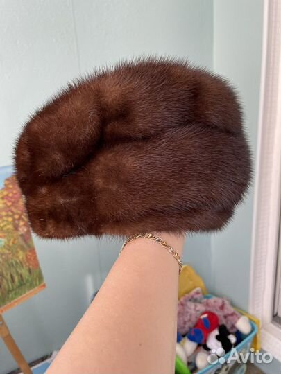 Берет женский норковый