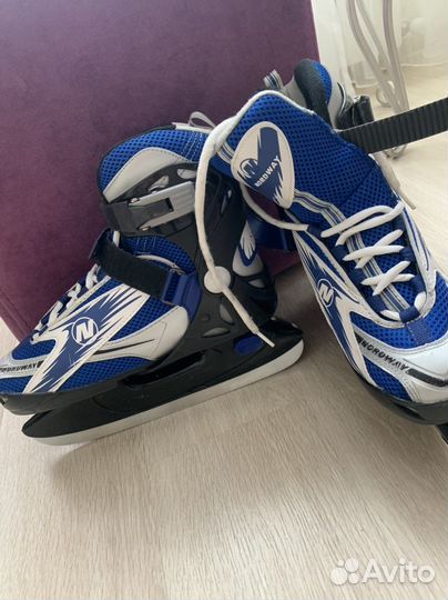 Коньки фигурные nordway раздвижные 34-39 размер