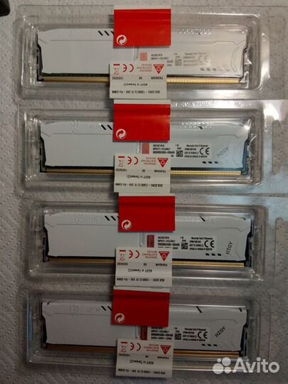 Ddr3 32Gb 1600Mhz (4*8gb) Kingston HiperX white