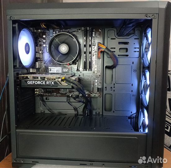 Компьютер Ryzen 5 5600x A520M RTX 4060Ti DDR4 32gb