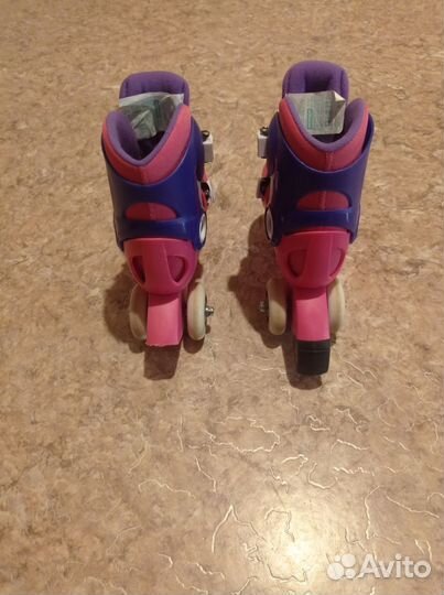 Роликовые коньки детские раздвижные с защитой