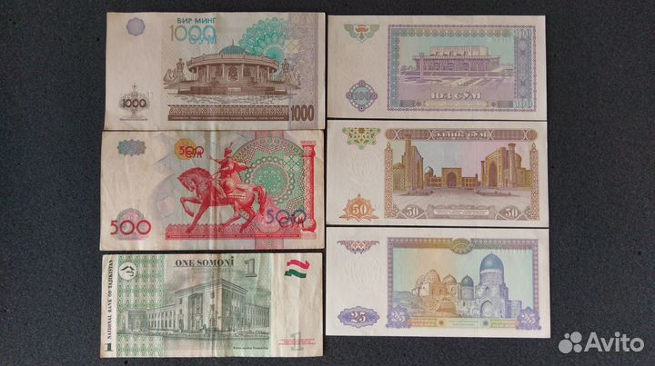 Банкноты из разных стран: Куба, Индия и другие