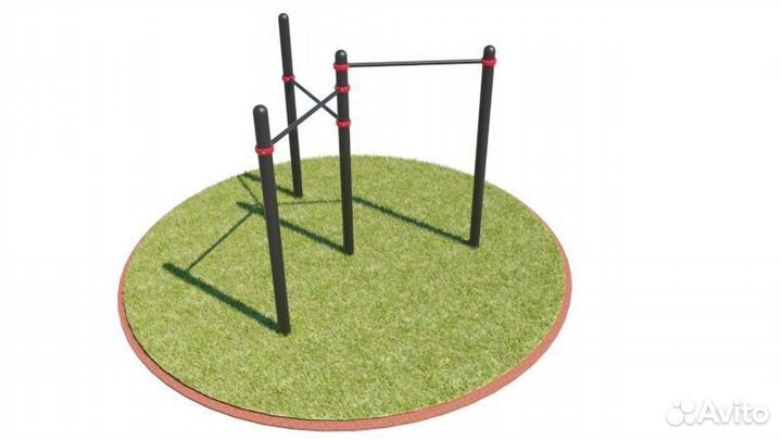 T-005 Турник тройной D108 пластик