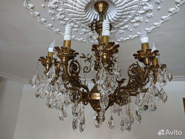 Люстра бронзовая