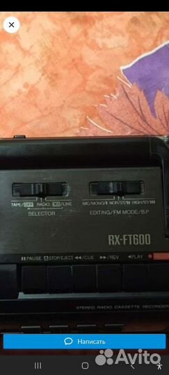 Кассетный Panasonic RX-FT 600 Sоny сfs-w504l
