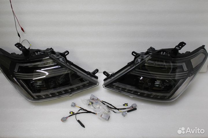 Nissan Patrol Y62 тюнинг оптика Black Style Z6GH7