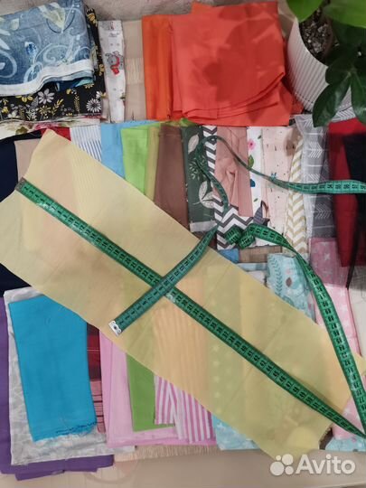 Обрезки ткани хлопок