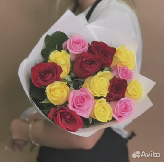 Розы 17 штук
