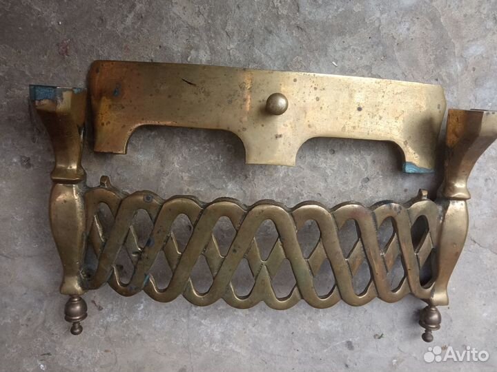 Латунная решётка для камина