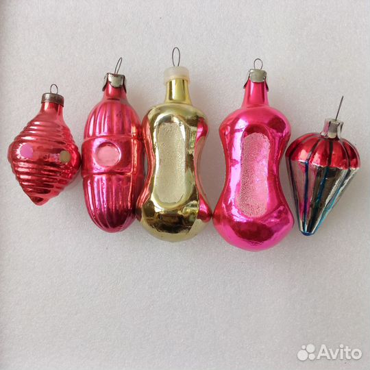Елочные игрушки СССР агитация космос символика
