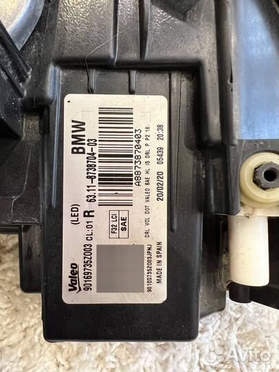 Фара правая bmw f32