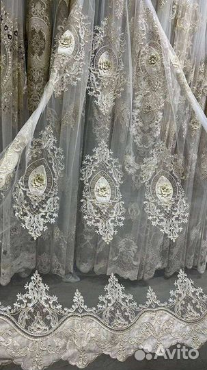 Тюль Новый со стразами