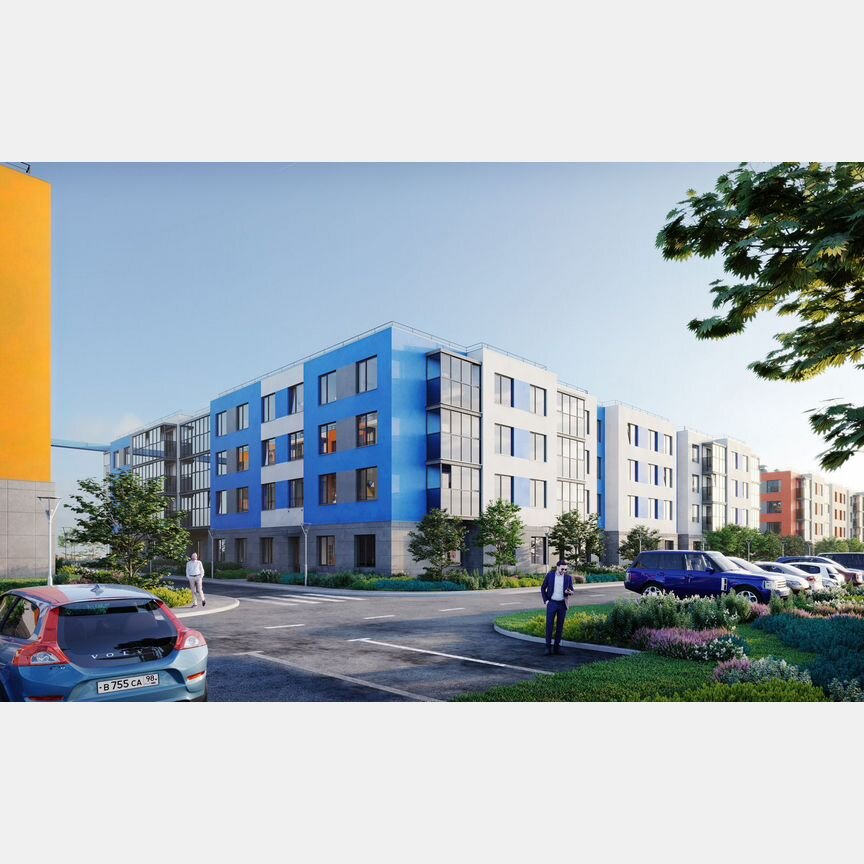 1-к. квартира, 40,6 м², 1/4 эт.