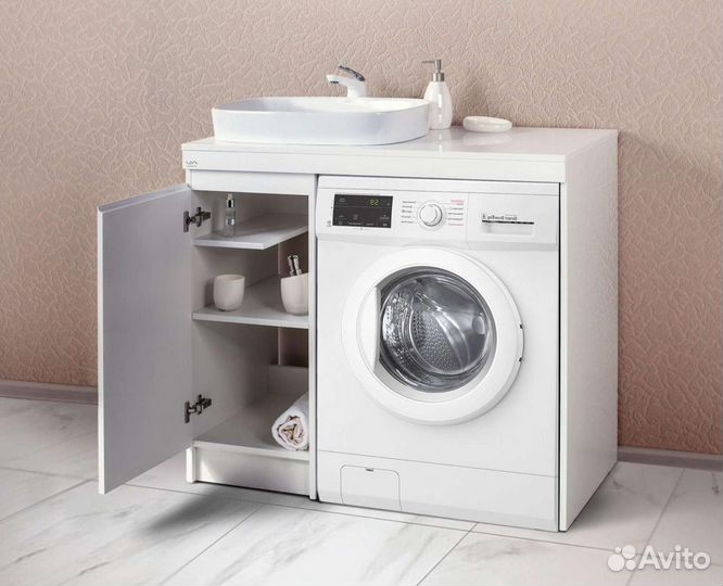 Комплект мебели под стиральную машину.100см