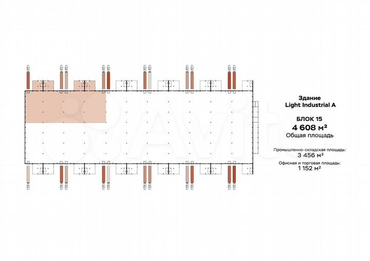 Помещение под производство в продажу, 4608 м²