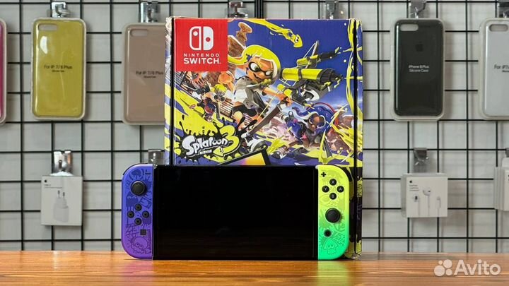 Новая Прошитая Nintendo Switch Oled Splatoon 128GB