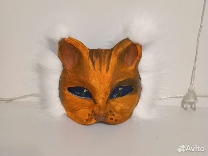 Маска для квадробики, маска кошки, фурри