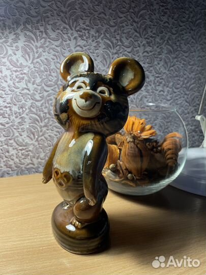 Фарфоровые статуэтки СССР мишка