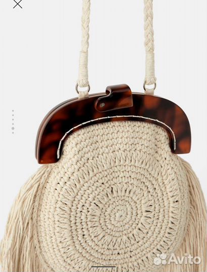 Новая женская вязаная сумочка Zara оригинал