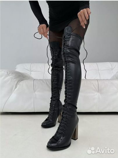 Ботфорты натуральная кожа 38