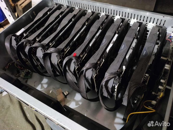 RX 580 2048 SP Asus 8 карт