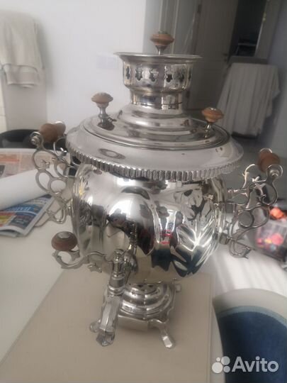 Самовар угольно-электрический СССР новый