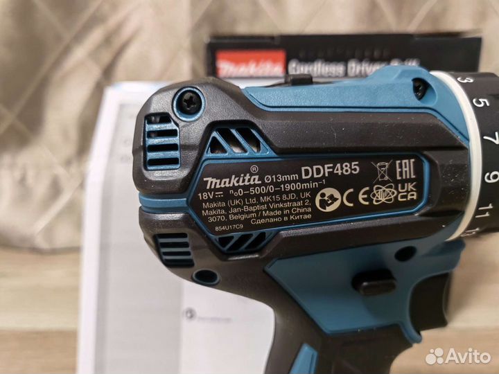 Аккумуляторная дрель шуруповерт makita 18v ddf485z