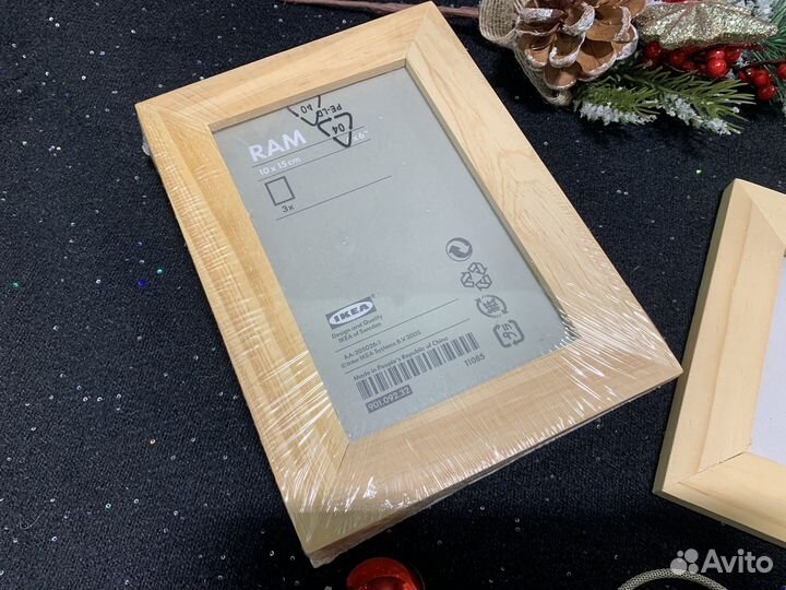 Фоторамка деревянная IKEA ram 10*15 см