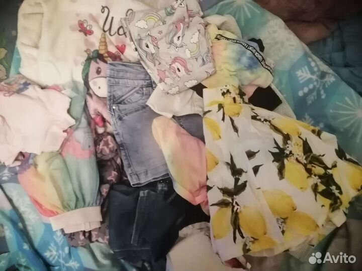 Вещи пакетом на девочку рост 122-128