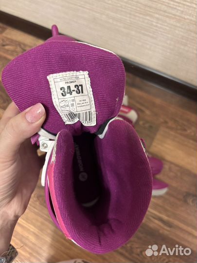 Коньки детские раздвижные 34 37 размер