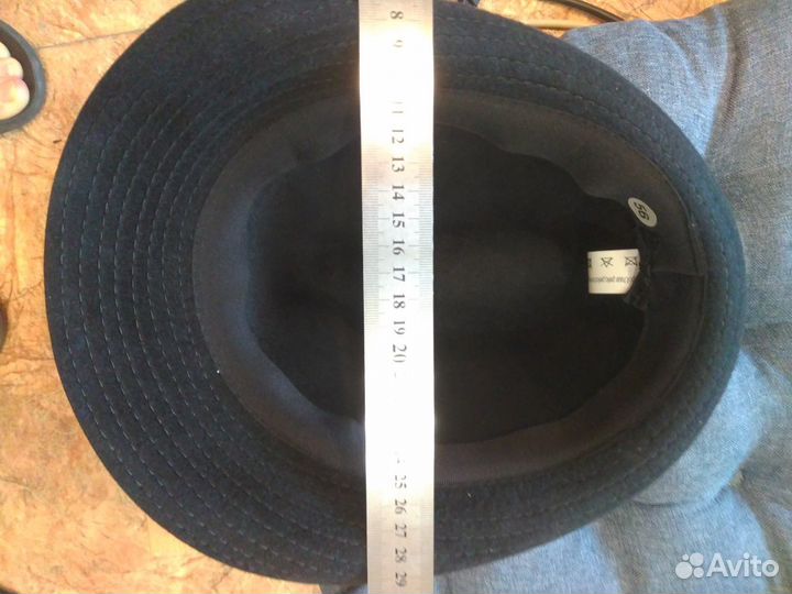 Шляпа мужская, 56, кролика шерсть