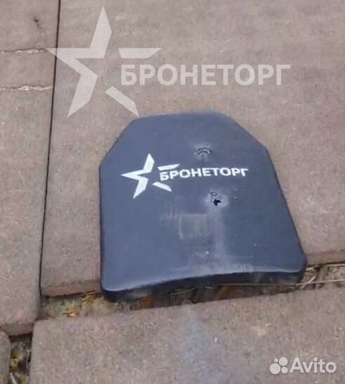 Утолщенная бронепластина бтп-2К для бронежилета, б