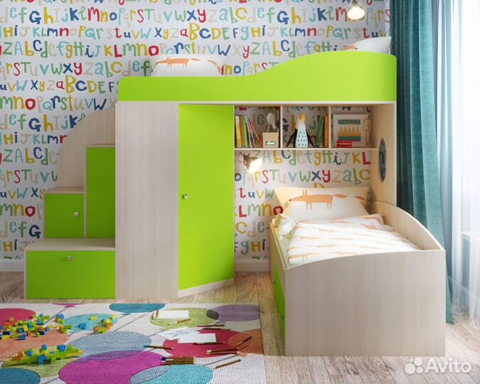 Кровать двухъярусная 