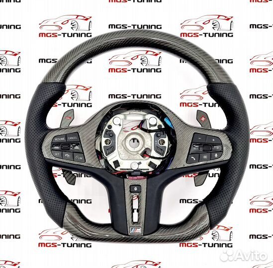 Руль с подогревом BMW 4 серия G22 G23 G26 карбон M