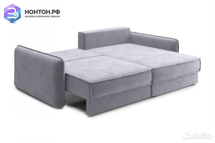 Диван угловой тик-так Антей серый