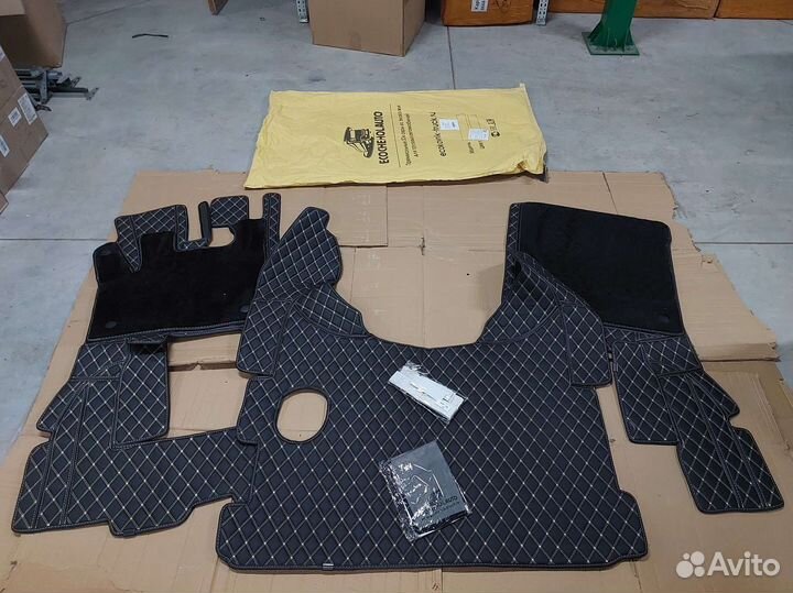 3d коврики из экокожи Daf105 механика