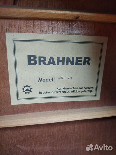 Акустическая гитара brahner