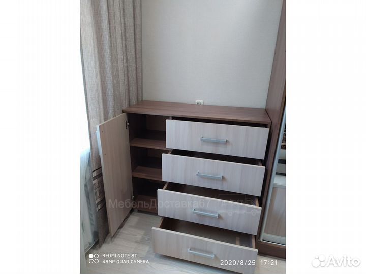 Комод (1,1м) №7 шимо темный+светлый (справа)