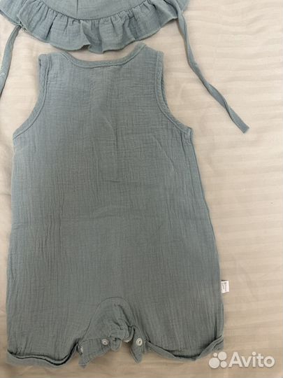 Муслиновый костюм песочник детский