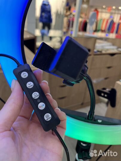 Кольцевая лампа RGB 32см