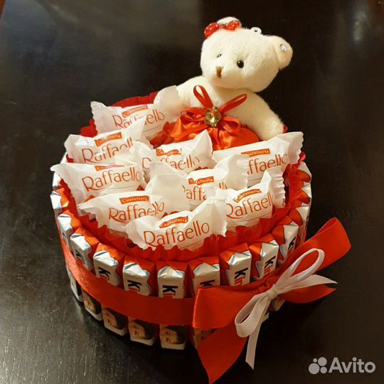 Тортики и букеты из конфет, Киндеров, Мерси