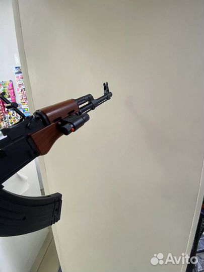 Детский автомат акс-74У, стреляет пульками, 6 мм