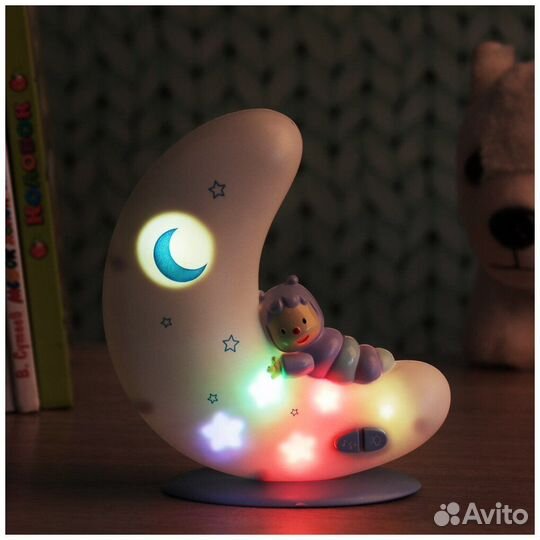 Ночник музыкальный, свет, звук, проектор для малыш