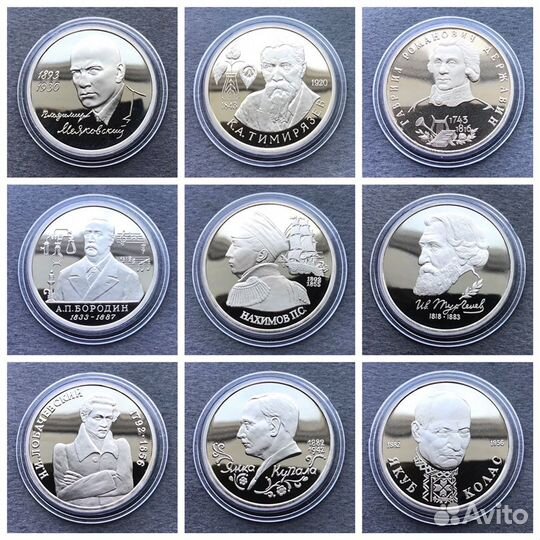 Молодая Россия пруф монеты