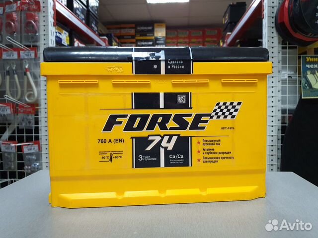 Аккумулятор Forse 74Ah 760A прямая