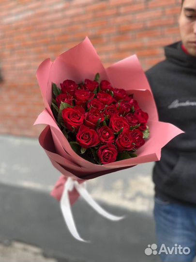 25 роз. Правая или левая палочка) Доставка