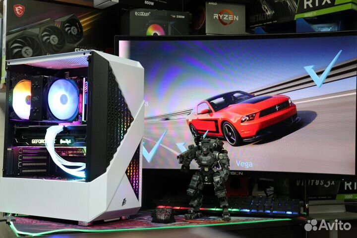 Игровой пк i3-10100F/RX 580 8GB/DDR4 8GB