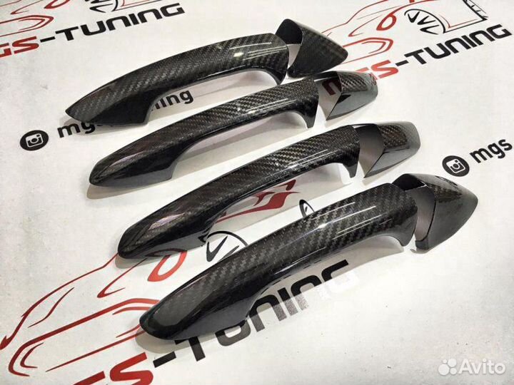 Накладки на ручки карбон Mercedes