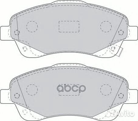 Колодки тормозные, передние FDB1648 Ferodo