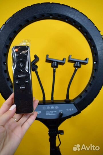 Кольцевая светодиодная лампа 460B 46 см, с пультом